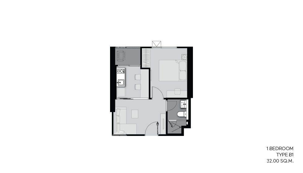 picture 1-BR Condo at Life Asoke - Rama 9 near MRT Phra Ram 9 (ID 2106734) - 13/24