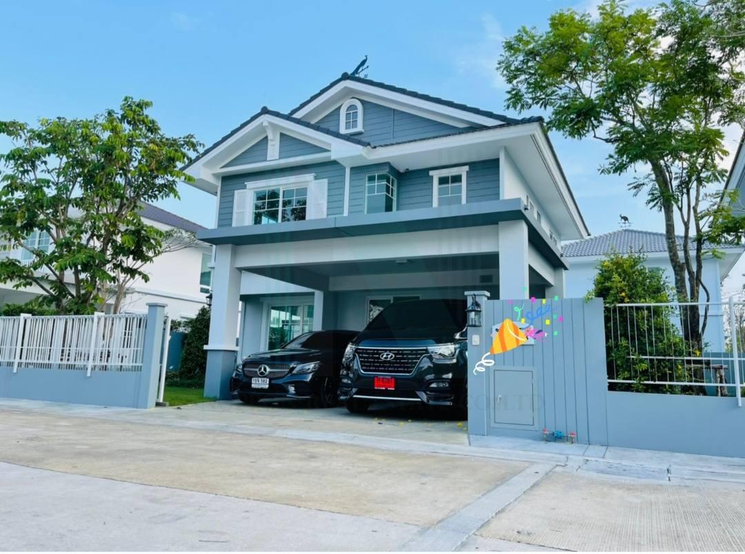 รูป 📌 ขายบ้านเดี่ยว โครงการ วิลลาจจิโอ ศรีนครินทร์-บางนา 2 ชั้น 3 ห้องนอน 3 ห้องน้ำ - รูปที่ 2/8