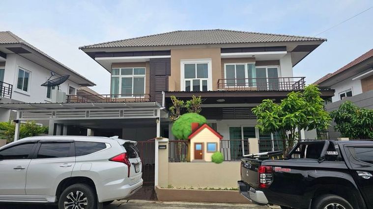 Two-storey detached house for sale, Coco Hill Project, Laem Chabang, Sriracha, Chonburi