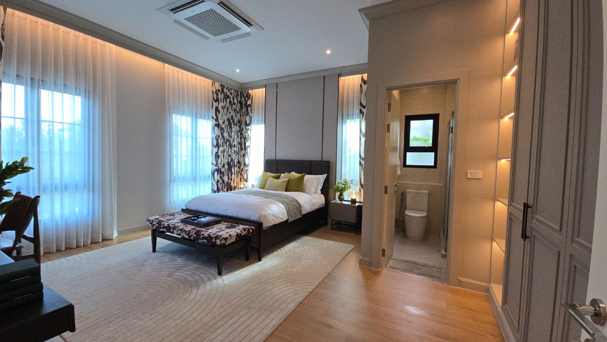 รูป เหนือระดับแห่งการอยู่อาศัย บ้านหรู 137.0 ล้านบาท แต่งครบ พร้อมสระว่ายน้ำส่วนตัว บนแปลงมุมที่ดินใหญ่พิเศษ โครงการณริณสิริ กรุงเทพกรีฑา - รูปที่ 41/48