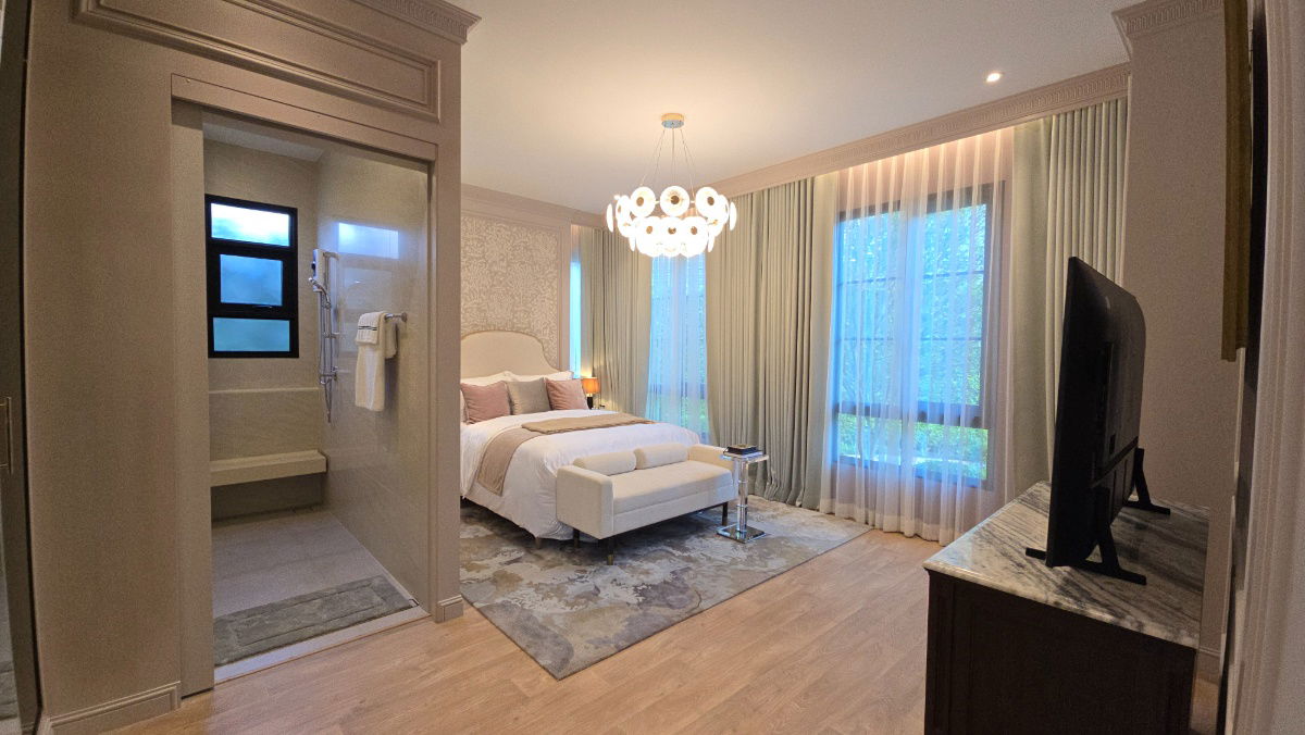 รูป เหนือระดับแห่งการอยู่อาศัย บ้านหรู 137.0 ล้านบาท แต่งครบ พร้อมสระว่ายน้ำส่วนตัว บนแปลงมุมที่ดินใหญ่พิเศษ โครงการณริณสิริ กรุงเทพกรีฑา - รูปที่ 26/48