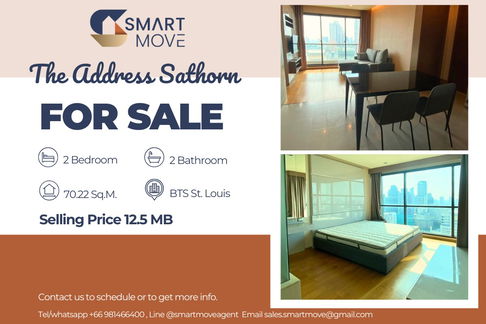 🔥 ขายพร้อมผู้เช่า !!🔥 Code C20221201412..........The Address Sathorn, 2 ห้องนอน, 2 ห้องน้ำ, ชั้นสูง 30++, แต่งครบ, ราคาพิเศษ!!📣📣