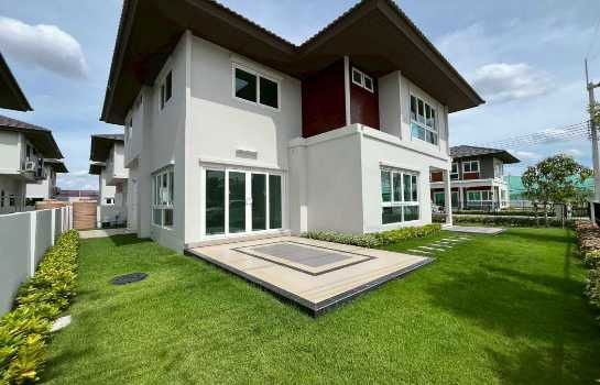 picture Single house for sale, 3 bedrooms, large house, corner house, Pathum Thani, Khlong 7, new house, 70 sq m, 2 floors - 11/12