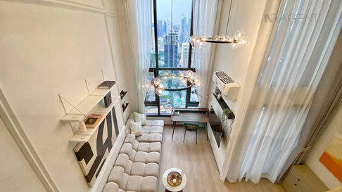 📌 For Sell Condo LIFE RAMA 4-ASOKE Building 1, Floor 35,Duplex, Room size 40 sqm