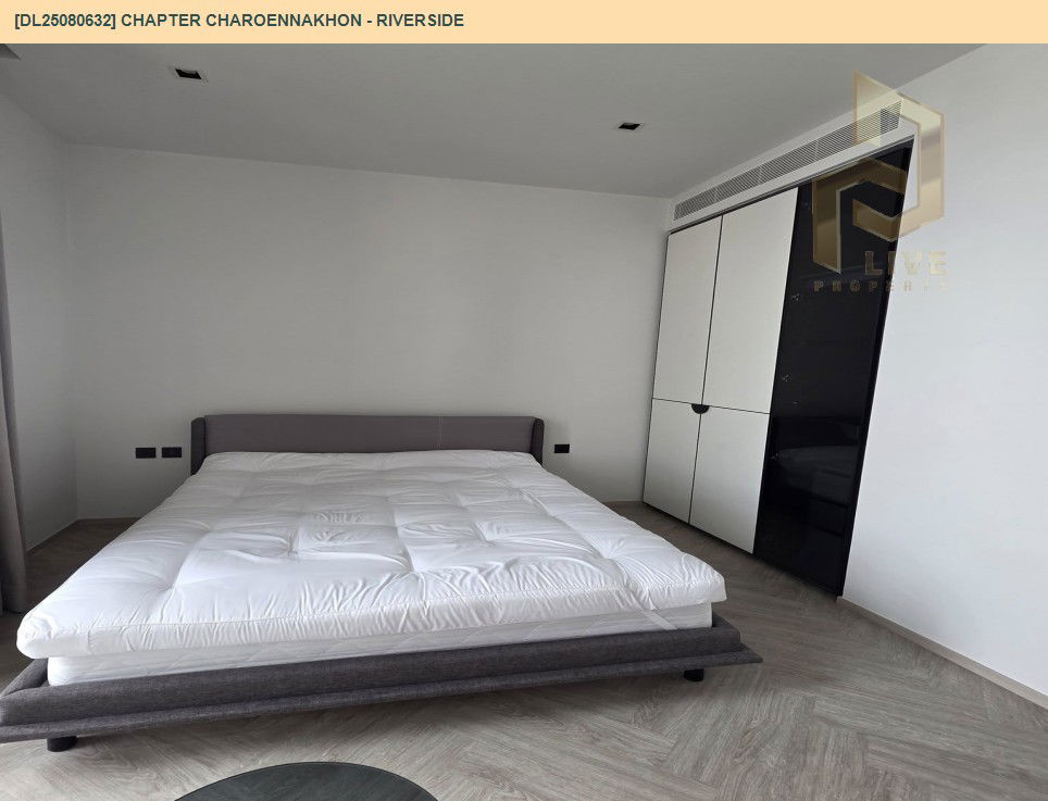 รูป DL25080632 ให้เช่าคอนโด แชปเตอร์ เจริญนคร - ริเวอร์ไซต์ (Chapter Charoennakhon - Riverside) ใกล้ BTS กรุงธนบุรี พร้อมเข้าอยู่ โทรด่วน 0638692663 LineID @655ebbvc - รูปที่ 3/5