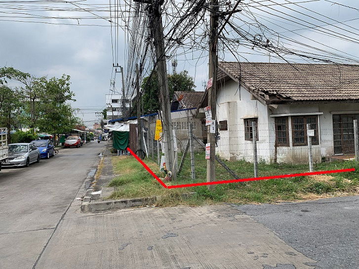 รูป ขายที่ดินแปลงมุม ใกล้รถไฟฟ้าสายสีส้ม ซ.รามคำแหง 68 ขนาด 52 ตารางวา เหมาะสร้างบ้านพักอาศัย - รูปที่ 2/6