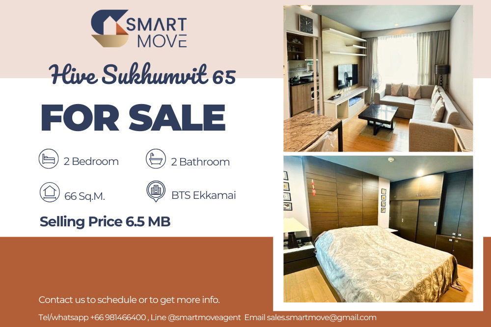 รูป 🔥 สำหรับขาย !!🔥 Code C20230500087..........Hive Sukhumvit 65, 2 ห้องนอน, 2 ห้องน้ำ, แต่งครบ, ราคาพิเศษ!!📣📣 - รูปที่ 1/13