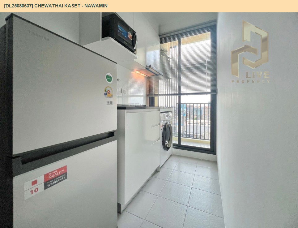 picture DL25080637 Condo for rent, Chewathai Kaset - Nawamin near -, ready to move in, call urgently 0656133286 LineID @655ebbvc - 9/13