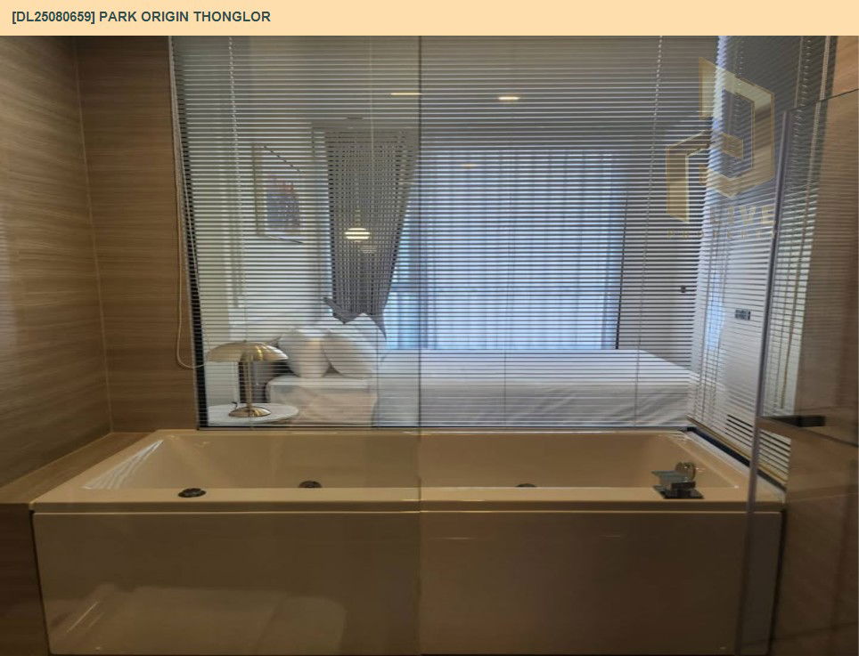 picture DL25080659 Condo for rent, PARK ORIGIN THONGLOR near BTS Thong Lo, ready to move in, call urgently 0656133286 LineID @655ebbvc - 11/11