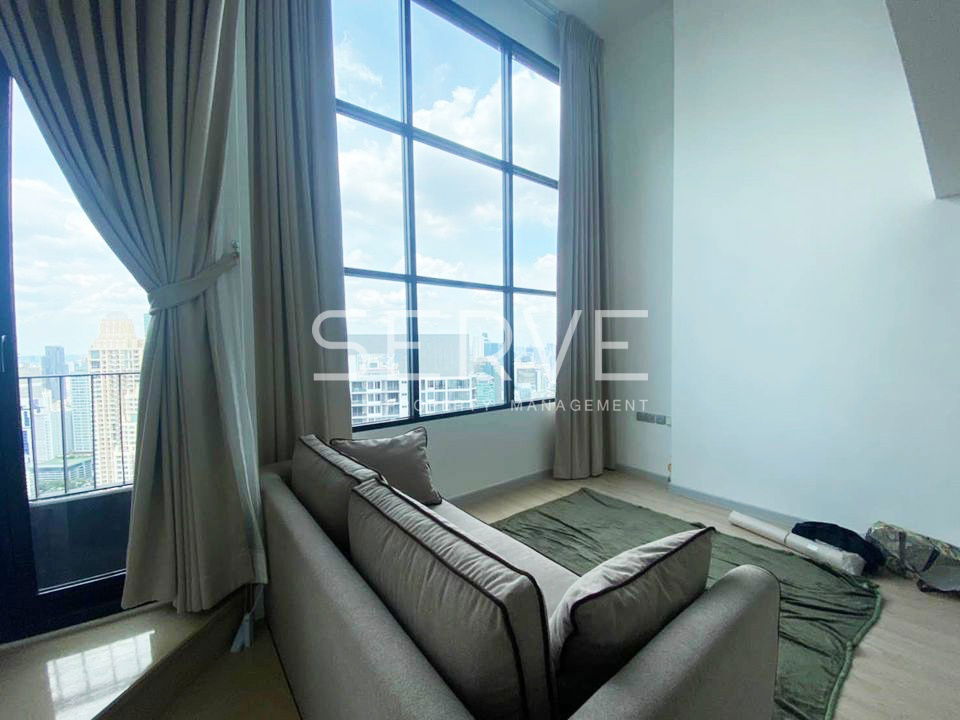 picture Duplex 1 Bed Super High Fl. 40+ Nice View Close to BTS Chong Nonsi 600 m. at Knightsbridge Prime Sathorn Condo / For Rent - 2/9