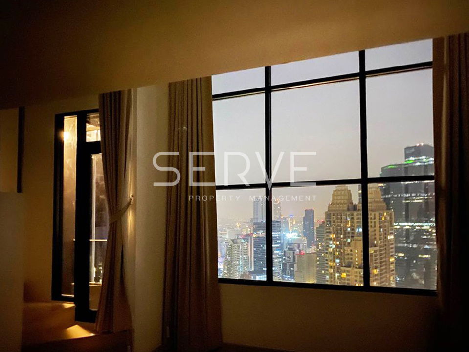 picture Duplex 1 Bed Super High Fl. 40+ Nice View Close to BTS Chong Nonsi 600 m. at Knightsbridge Prime Sathorn Condo / For Rent - 9/9