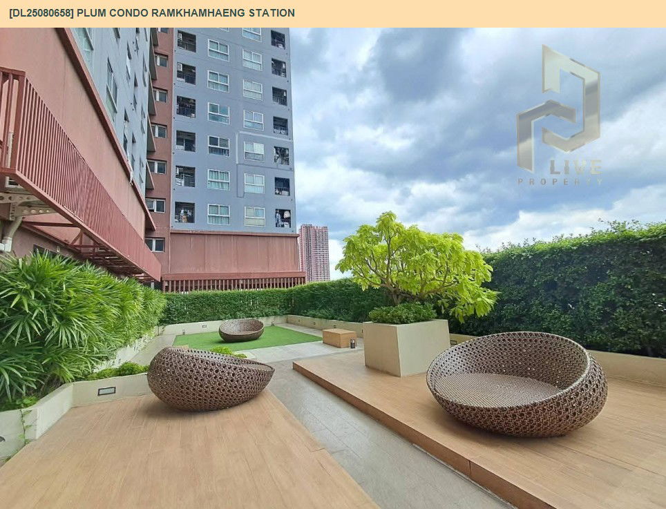 picture DL25080658 Condo for rent, Plum Condo Ramkhamhaeng Station near Airport Rail Link Ramkhamhaeng, ready to move in, call urgently 0656133286 LineID @655ebbvc - 9/10