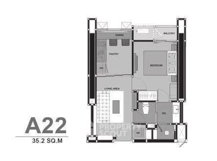 picture 1-BR Condo at Rhythm Sukhumvit 44/1 near BTS Phra Khanong (ID 339170) - 5/7