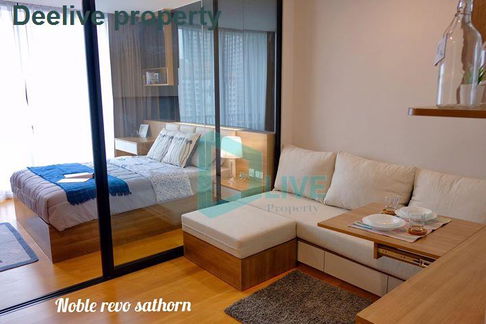 DL004300 Condo for rent, Noble Revo Silom near BTS Surasak, ready to move in, call urgently 0656133286 LineID @655ebbvc