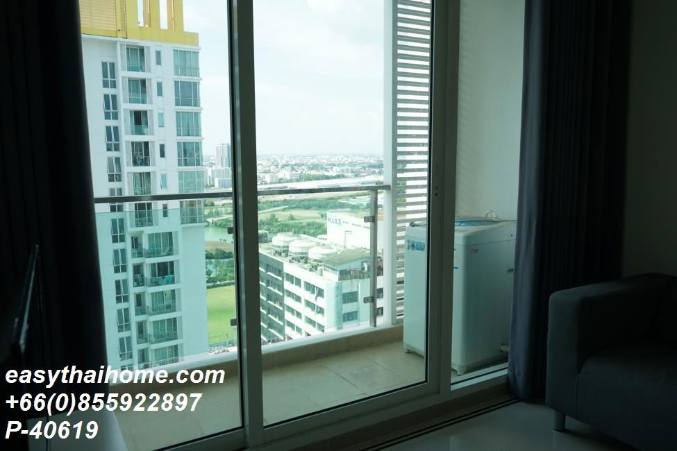 รูป P-40619 ให้เช่า คอนโด ที.ซี. กรีน Rama IX Rd, Huai Khwang, Bangkok พร้อมอยู่ ราคาถู Line Id @easythaihome 085-592-2897 - รูปที่ 2/5