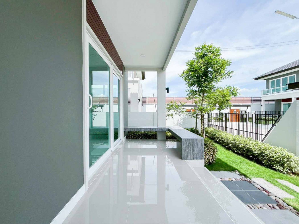 รูป ขายบ้านเดี่ยว สไตล์ Modern 3 นอน ปทุมธานี คลอง 7 บ้านใหม่ 55 ตรว 2 ชั้น - รูปที่ 2/12