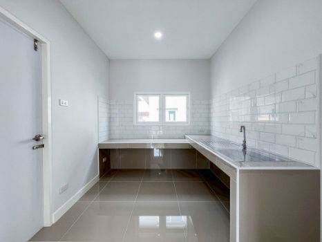 picture Single house for sale, 3 bedrooms, large house, corner house, Pathum Thani, Khlong 7, new house, 70 sq m, 2 floors - 6/12