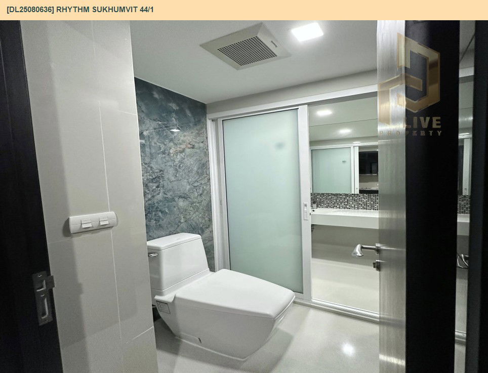 รูป DL25080636 ให้เช่าคอนโด ริทึ่ม สุขุมวิท 44/1 (Rhythm Sukhumvit 44/1) ใกล้ BTS พระโขนง พร้อมเข้าอยู่ โทรด่วน 0638692663 LineID @534wlwof - รูปที่ 9/12