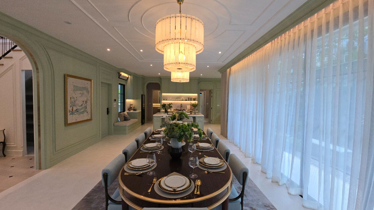 รูป เหนือระดับแห่งการอยู่อาศัย บ้านหรู 137.0 ล้านบาท แต่งครบ พร้อมสระว่ายน้ำส่วนตัว บนแปลงมุมที่ดินใหญ่พิเศษ โครงการณริณสิริ กรุงเทพกรีฑา - รูปที่ 12/48