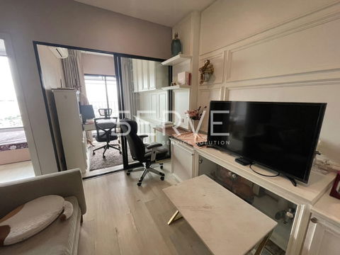 Nice Room 1 Bed 1 Work Room High Fl. 15+ Good Location Close to BTS Chong Nonsi 600 m. at Knightsbridge Prime Sathorn Condo / For Sale