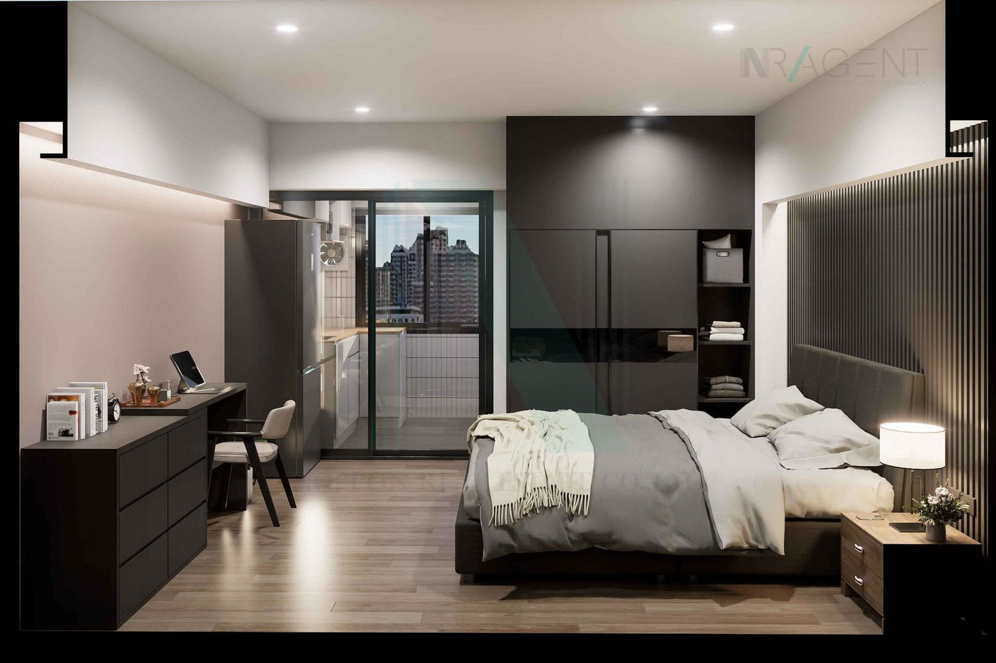 รูป 🚩 ขายคอนโด เมอร์ลิน ทาวเวอร์ อาคาร 1 ชั้น 3 1 ห้องนอน ขนาด 40 ตรม ใกล้ BRT เทคนิคกรุงเทพ - รูปที่ 1/8