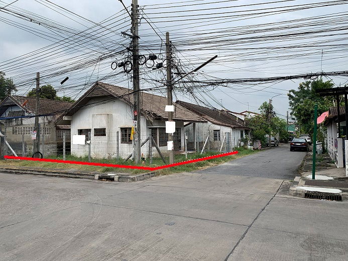 รูป ขายที่ดินแปลงมุม ใกล้รถไฟฟ้าสายสีส้ม ซ.รามคำแหง 68 ขนาด 52 ตารางวา เหมาะสร้างบ้านพักอาศัย - รูปที่ 1/6