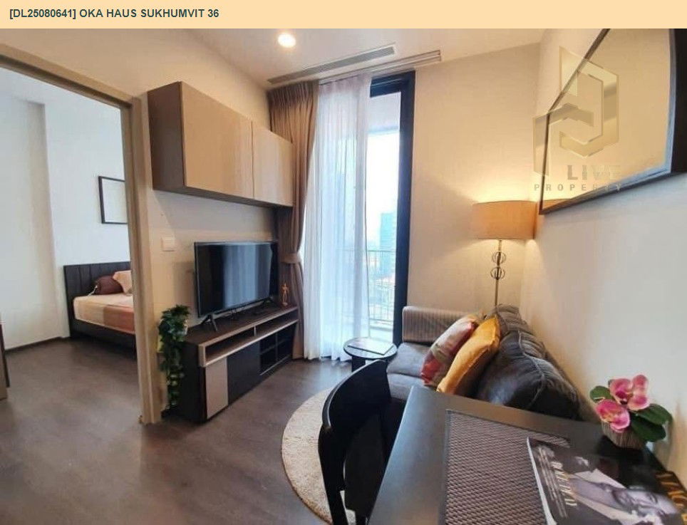 picture DL25080641 Condo for rent, OKA HAUS Sukhumvit 36 near BTS Thong Lo, ready to move in, call urgently 0656133286 LineID @655ebbvc - 4/6