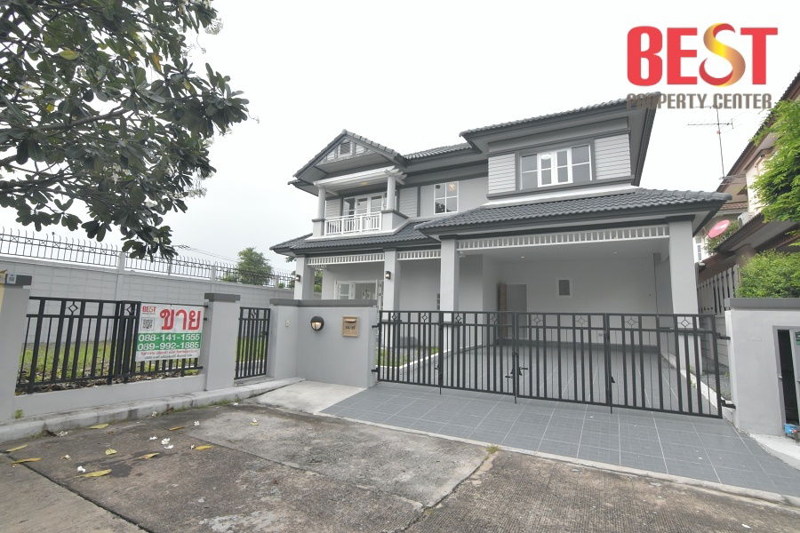 รูป บ้านเดี่ยวหลังริม เศรษฐสิริ รามอินทรา พร้อม Glass House & ออฟฟิศส่วนตัว และบ่อปลา เพิ่มบรรยากาศการพักผ่อน - รูปที่ 1/20
