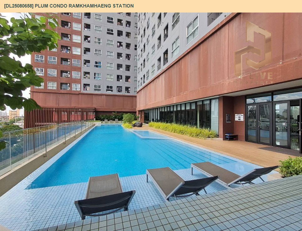 picture DL25080658 Condo for rent, Plum Condo Ramkhamhaeng Station near Airport Rail Link Ramkhamhaeng, ready to move in, call urgently 0656133286 LineID @655ebbvc - 10/10