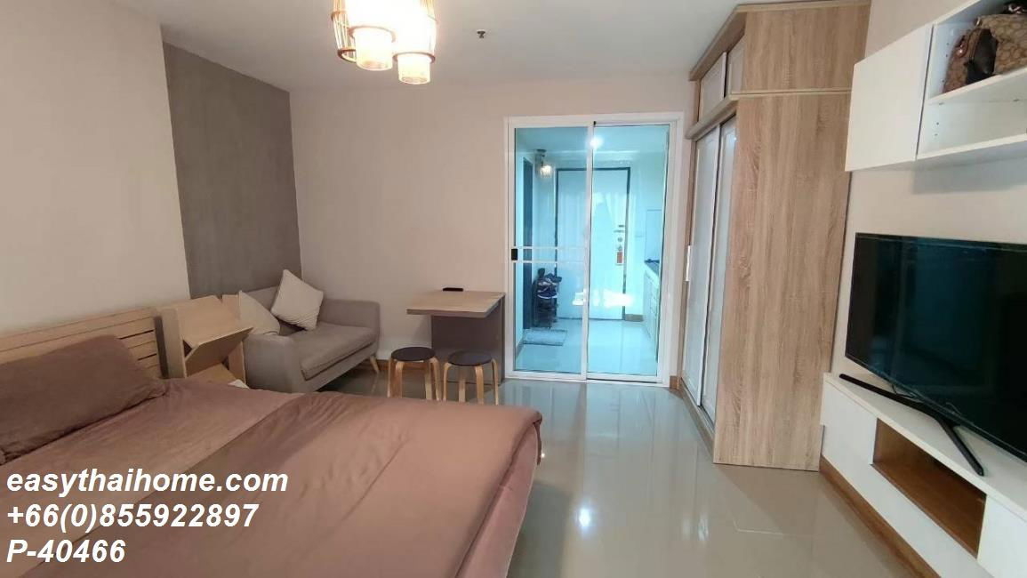 picture P-40466 Condo for rent Ratchada Orchid fully furnished (Confirm again when visit). Line Id @easythaihome 085-592-2897  - 2/6