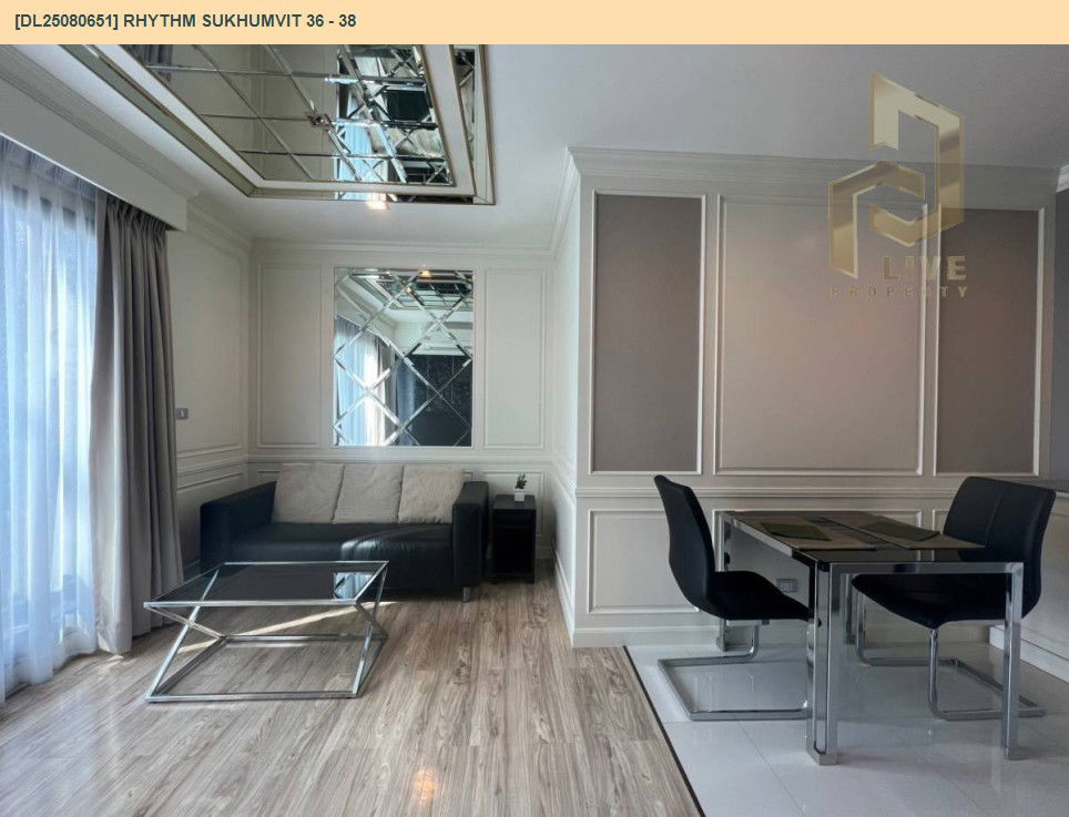 picture DL25080651 Condo for rent, Rhythm Sukhumvit 36 - 38 near BTS Thong Lo, ready to move in, call urgently 0656133286 LineID @534wlwof - 2/9