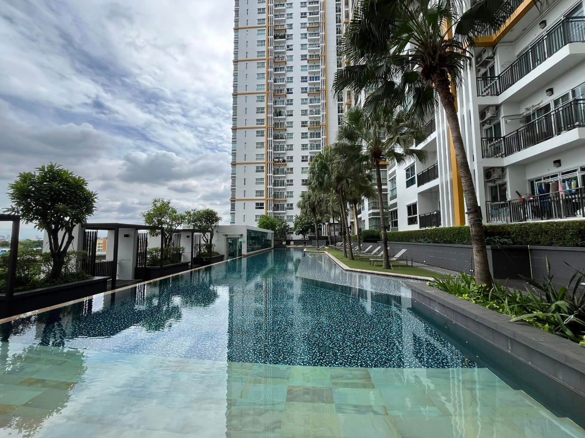 รูป (ว่าง1กันยายน68)ให้เช่าThe Parkland Taksin Thapra - 1นอน 36ตรม. ชั้น15 ตึกB - Line:@hac55 - รูปที่ 6/10