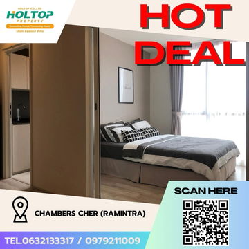 #Z1999💥190868🔥Condo for rent: CHAMBERS CHER (Ramintra)