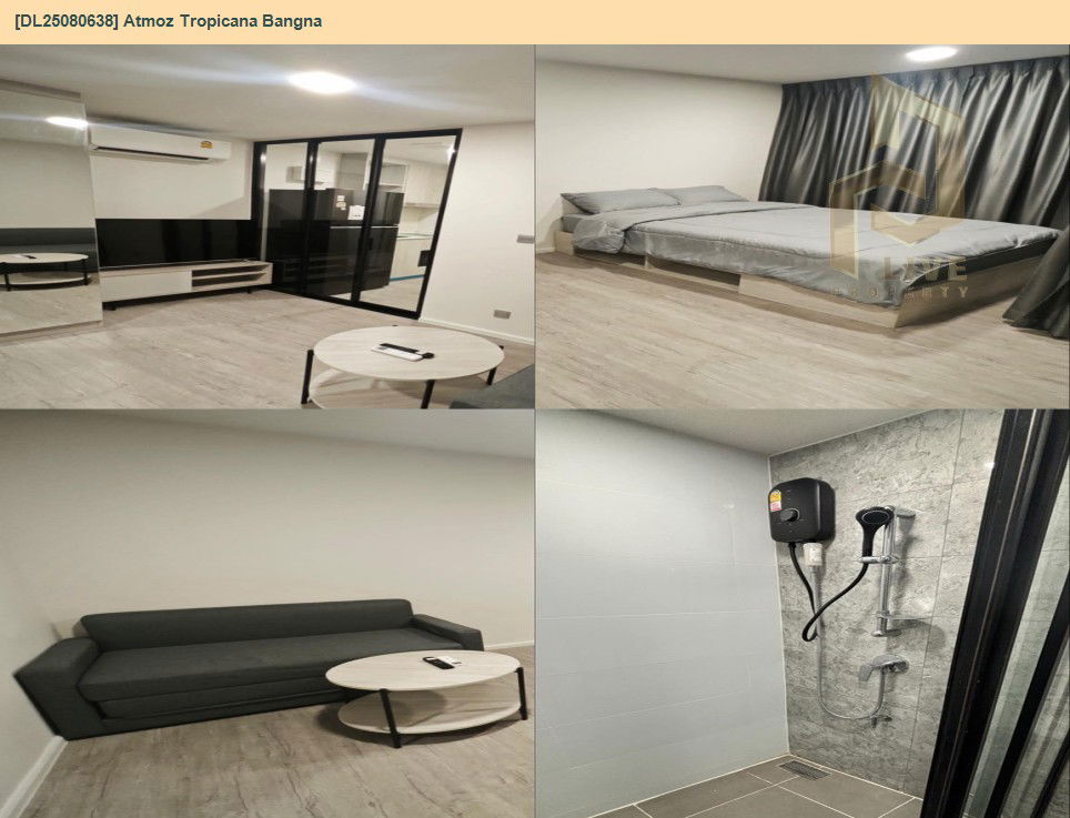 picture DL25080638 Condo for rent, Atmoz Tropicana Bangna near -, ready to move in, call urgently 0656133286 LineID @534wlwof - 2/2