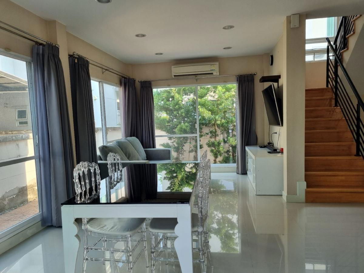 picture 💥CP-8582💥 Single house for rent, Life Bangkok Boulevard Wongwaen - Rama 9 project, fully furnished and equipped with appliances 👉 Add Line @rangrak - 13/39