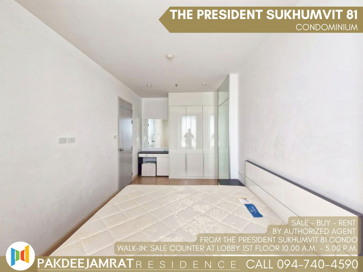 รูป 🅵🅾️🆁 🆁🅴🅽🆃  𝗧𝗵𝗲 𝗣𝗿𝗲𝘀𝗶𝗱𝗲𝗻𝘁 𝗦𝘂𝗸𝗵𝘂𝗺𝘃𝗶𝘁 𝟴𝟭 1 ห้องนอน 1 ห้องน้ำ  ขนาด 35 ตร.ม. 16,000 บาท / เดือน - รูปที่ 3/8