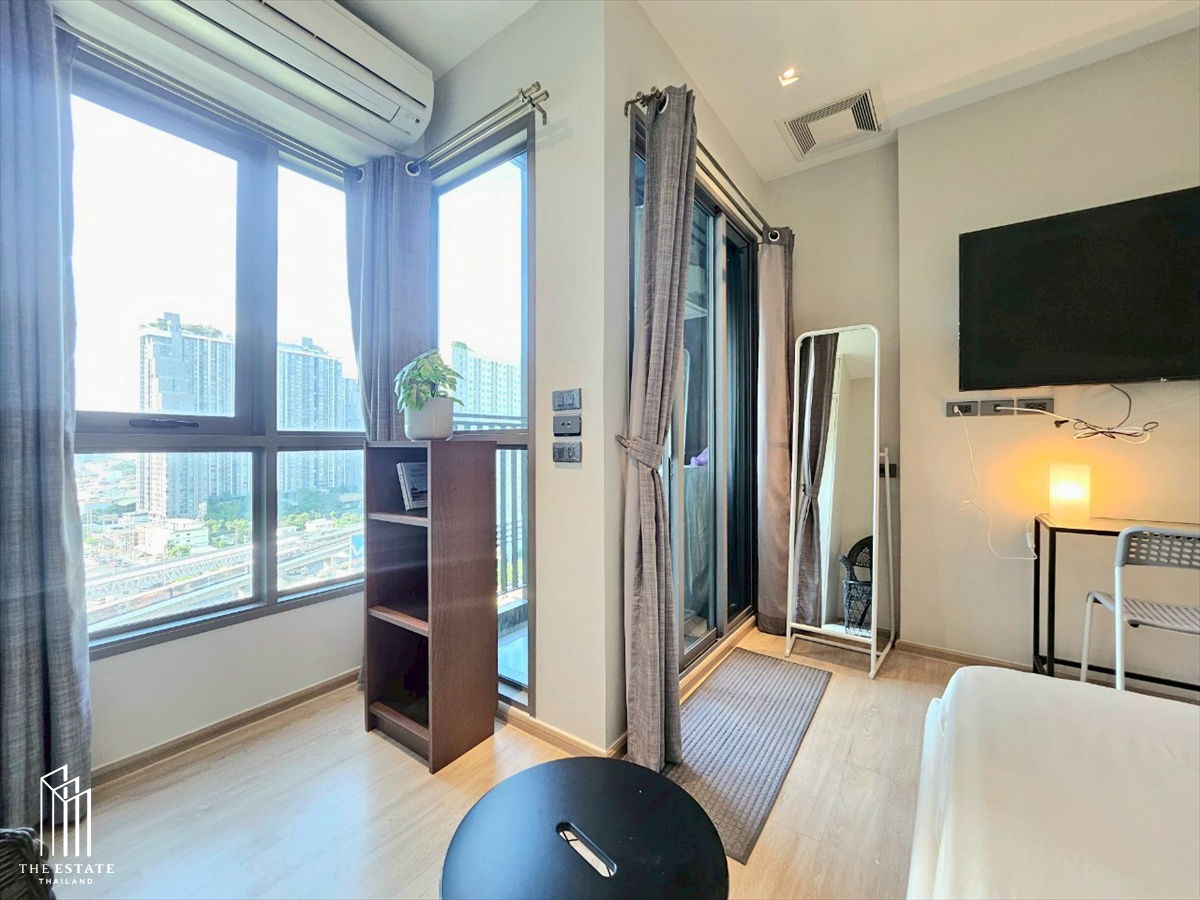 picture Condo for RENT *Whizdom Station Ratchada Thapra Don't miss! High floor 10+, great view, fully furnished, ready to move in @10,500 Baht - 2/7