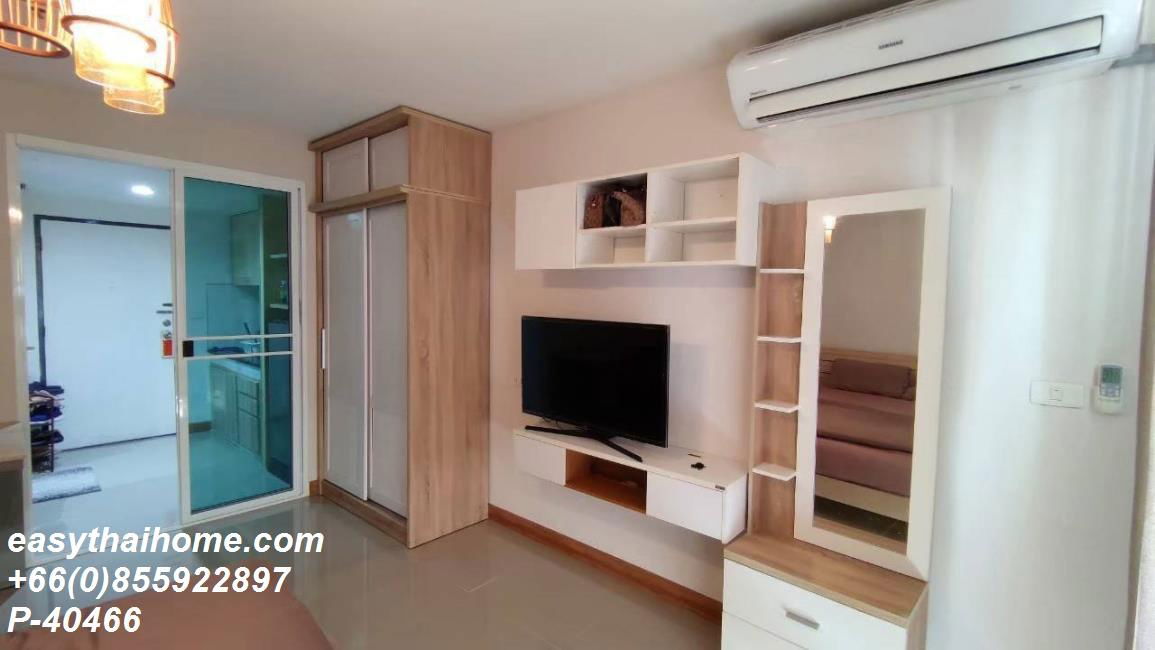 picture P-40466 Condo for rent Ratchada Orchid fully furnished (Confirm again when visit). Line Id @easythaihome 085-592-2897  - 4/6
