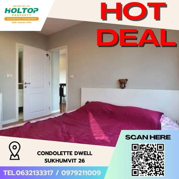#Z1996💥190868🔥 Condo for rent: Condolette Dwell Sukhumvit 26