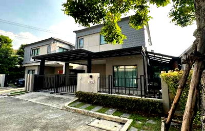 บ้านแฝดให้เช่า : บ้านแฝดให้ เช่า โครงการ วี คอมพาวด์ ราชพฤกษ์ - ปิ่นเกล้า (สวนผัก 32 หลังเซ็นทรัล เวสต์วิลล์)