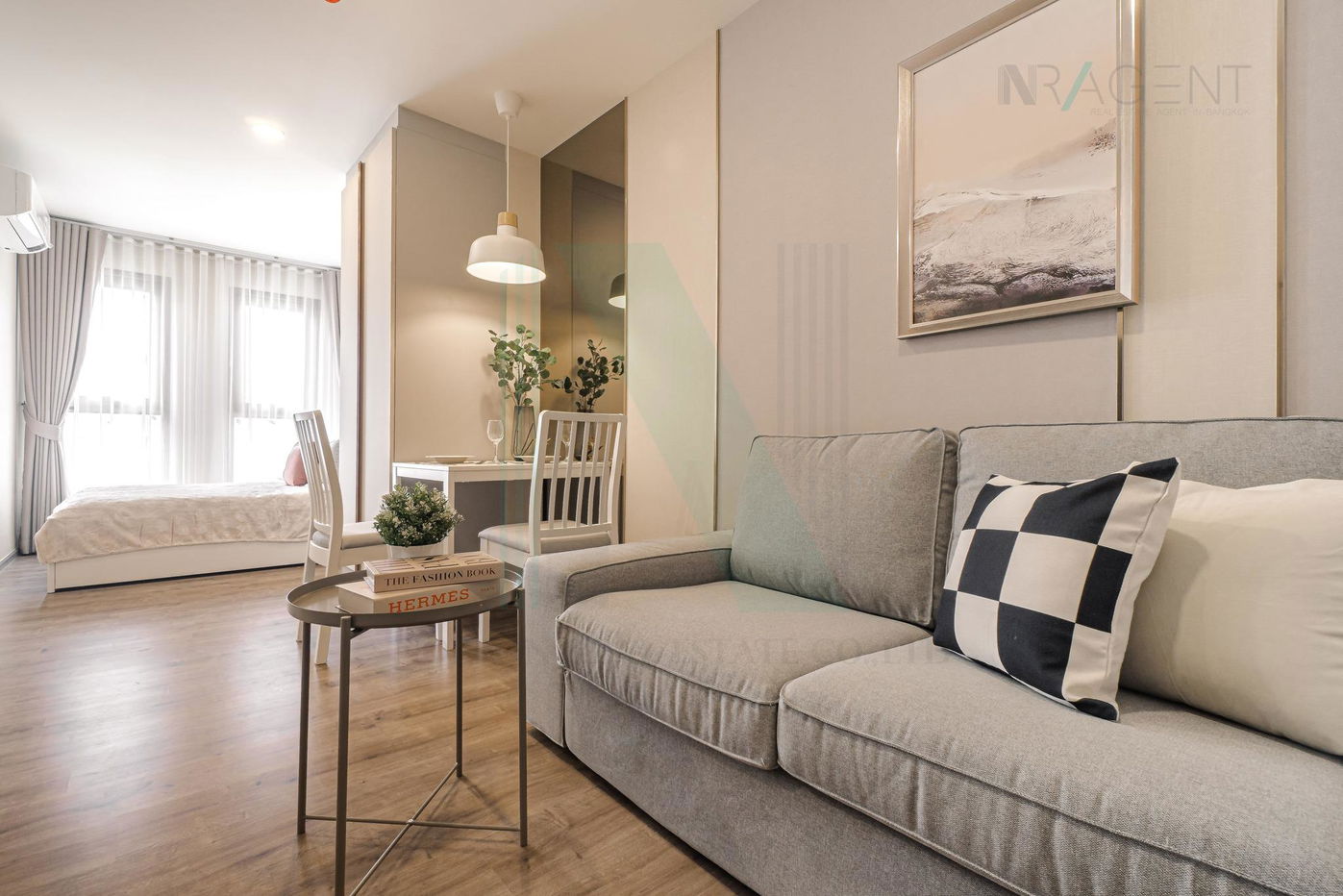picture For Rent Condo ASPIRE PINKLAO-ARUN AMMARIN Building B, Floor 4,Studio, Room size 27 sqm - 1/8