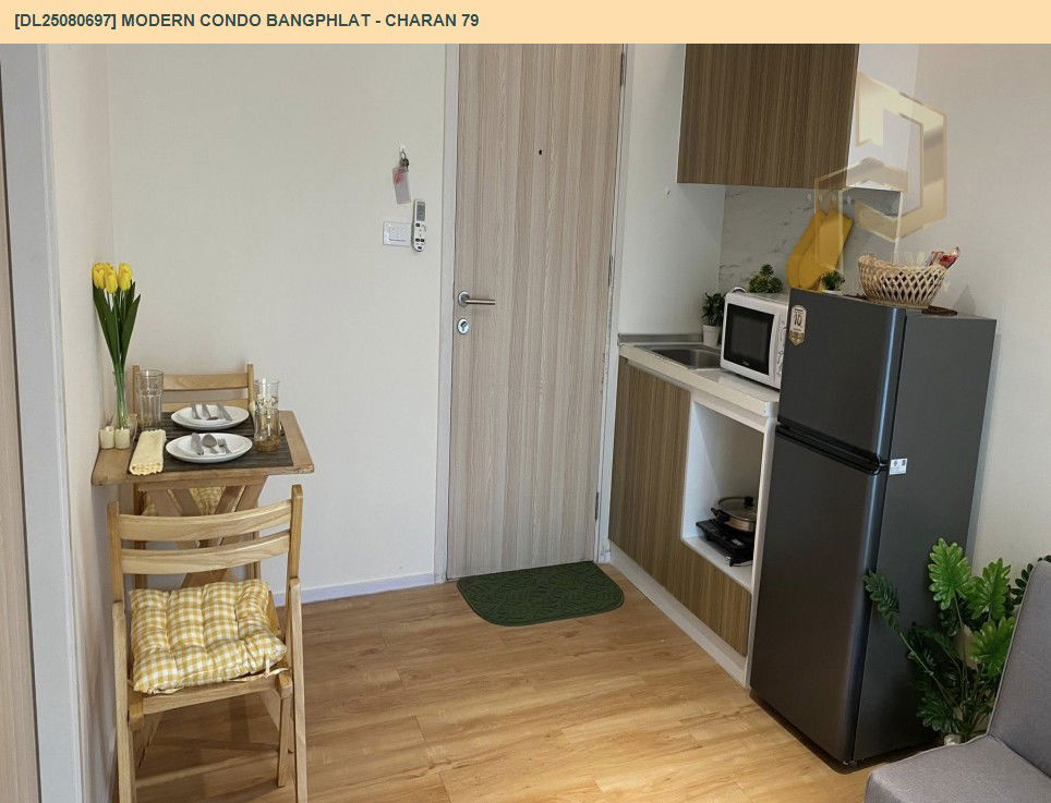 รูป DL25080697 ให้เช่าคอนโด โมเดิร์น คอนโด บางพลัด - จรัญ 79 (Modern Condo Bangphlat - Charan 79) ใกล้ BTS บางพลัด พร้อมเข้าอยู่ โทรด่วน 0638692663 LineID @655ebbvc - รูปที่ 9/15