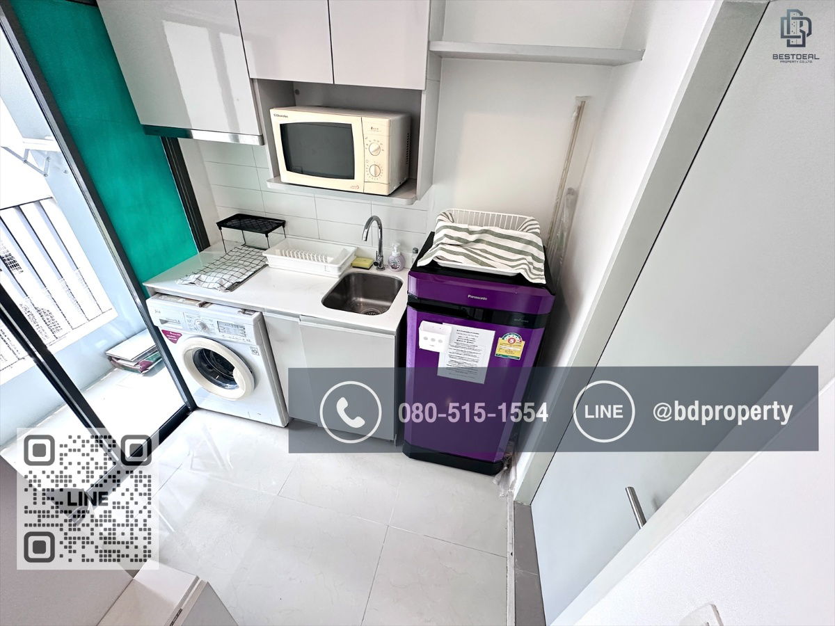 picture Bestdeal  FOR RENT Studio 22 sqm. Rental 14,000 THB /month CONDO “IDEO MOBI RAMA 9” Near Phraram Kao 9 MRT Station 80 meters. - 8/9