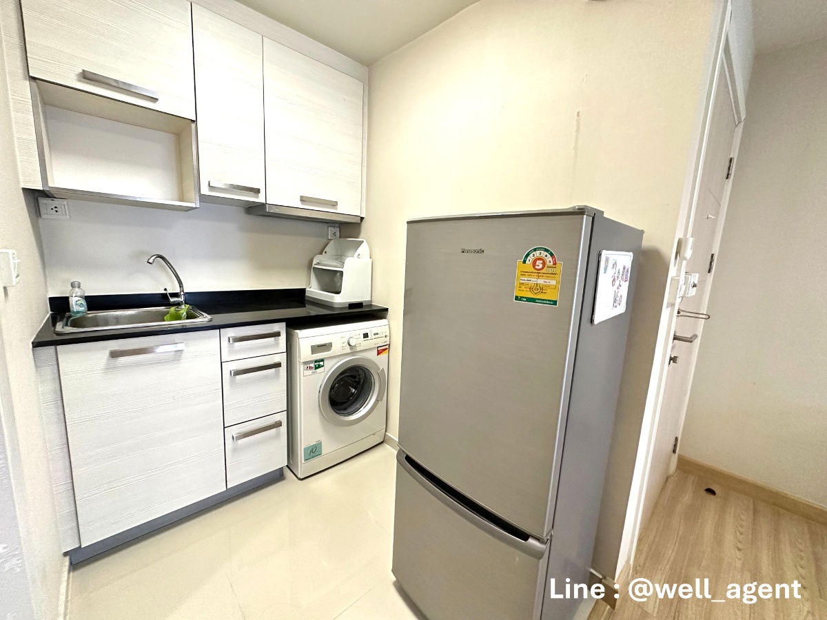 รูป For Rent | เอ็ม โซไซตี้ คอนโดมิเนียม  📞 Call: 064-242-6068  🌊 เฟอร์ครบ | วิวสูง | มีเครื่องซักผ้า - รูปที่ 9/13