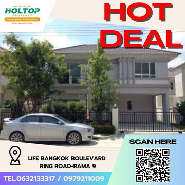 #Z2016💥200868🔥House for rent, Life Bangkok Boulevard Ring Road-Rama 9
