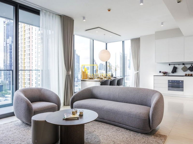 คอนโดให้เช่า : Tait 12 | Chic 2 Bedroom Luxury Condo in Sathorn CBD Area - BR19834CD