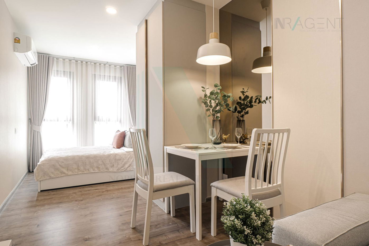 picture 🚩 For Rent Condo ASPIRE PINKLAO-ARUN AMMARIN Building B, Floor 4,Studio, Room size 27 sqm - 1/8