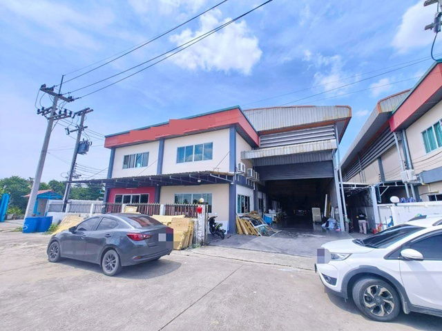 รูป รร.วัดบางปิ้ง 2.9 กม.ขาย-เช่า โรงงาน โกดัง ออฟฟิศ 2 ชั้น 285 ตร.วา. 1,255 ตร.ม. ตลาดเศรษฐกิจ 1.3 กม. นาดี ตลาดแคราย 1.33 กม. - รูปที่ 1/8