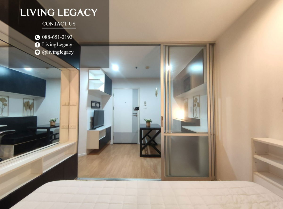 รูป LRSWKKNF ให้เช่าคอนโด Lumpini Place Srinakarin - Huamark Station 26 ตร.ม. ชั้น 19 ตึก B line id : @livinglegacy - รูปที่ 9/11