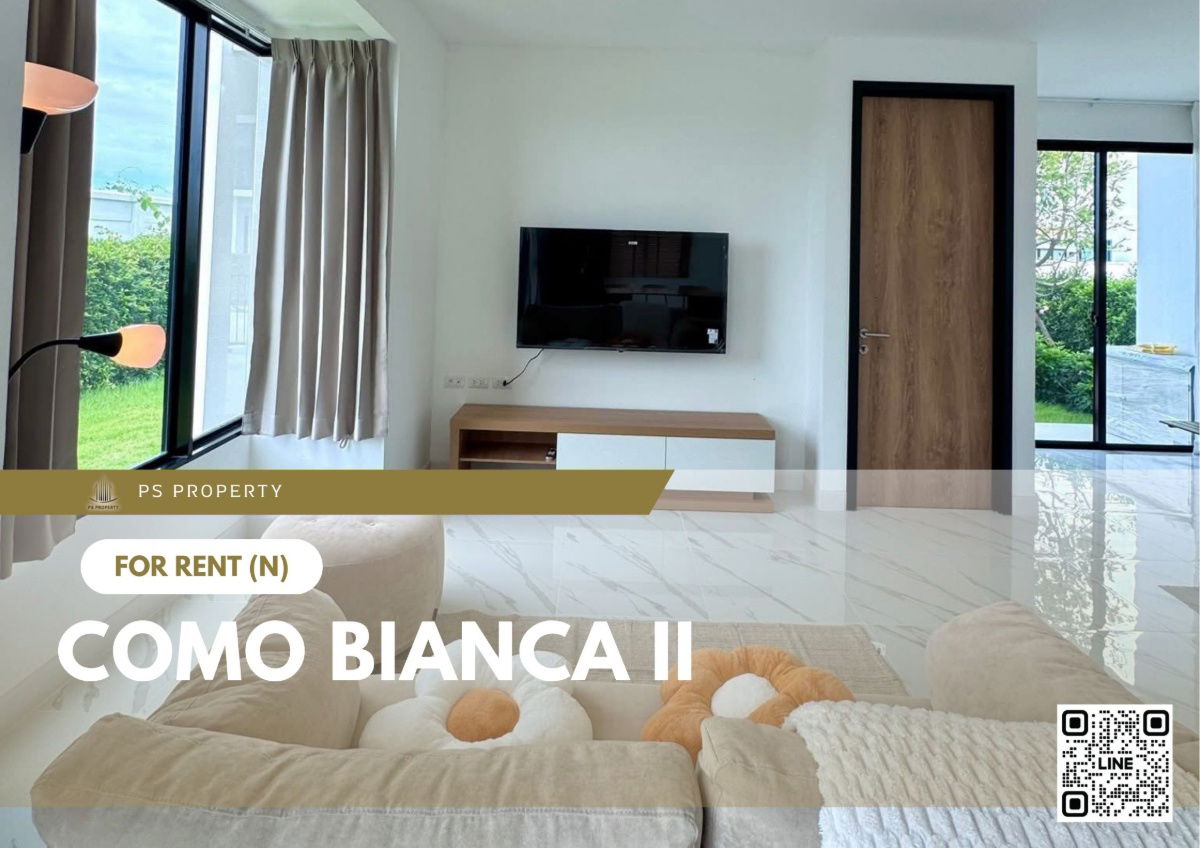 รูป บ้านเดี่ยวให้เช่า 🔥 Como Bianca II 🔥 3 ห้องนอน 3 ห้องน้ำ เฟอร์นิเจอร์ และ เครื่องใช้ไฟฟ้าครบ  - รูปที่ 1/11